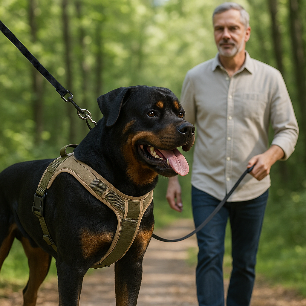 harnais chien anti traction connexion paisible