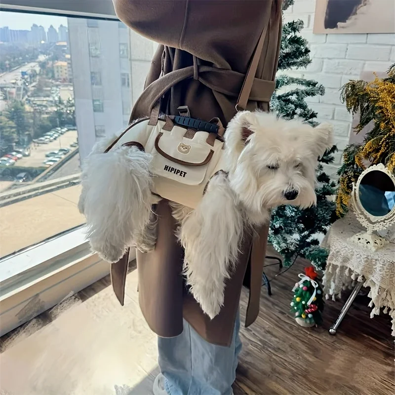 Sac de transport chien bandouliere pratique