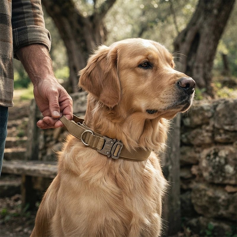 Collier de dressage pour Chien Boucle métallique à fermeture rapide