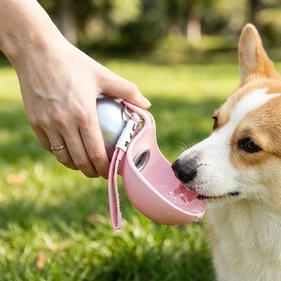 Gourde pour Chien Bol pliable ou escamotable