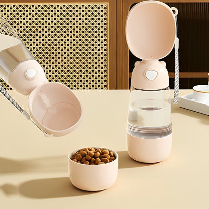 Gourde pour chien Bouteille d'eau avec compartiment