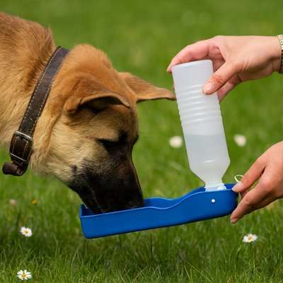 Gourde pour Chien Système 2-en-1