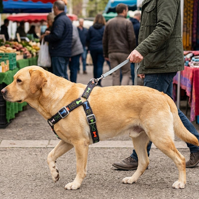 harnais pour chien | Pattes Sûre - Noir