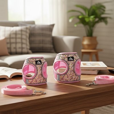 Harnais pour petit chien Laisse assortie incluse