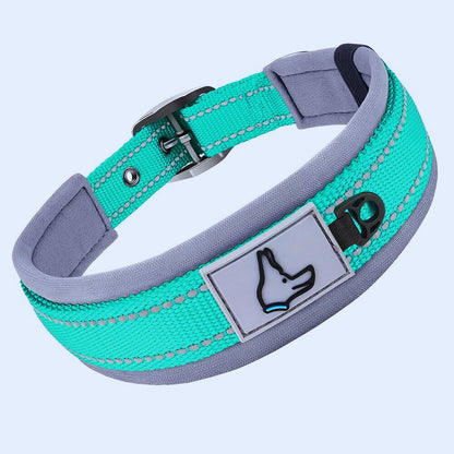 Collier chien Confort & Réfléchissant Patte Naturelle | Pattes Museau & Cie™