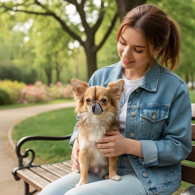 Muselière douce rassurante