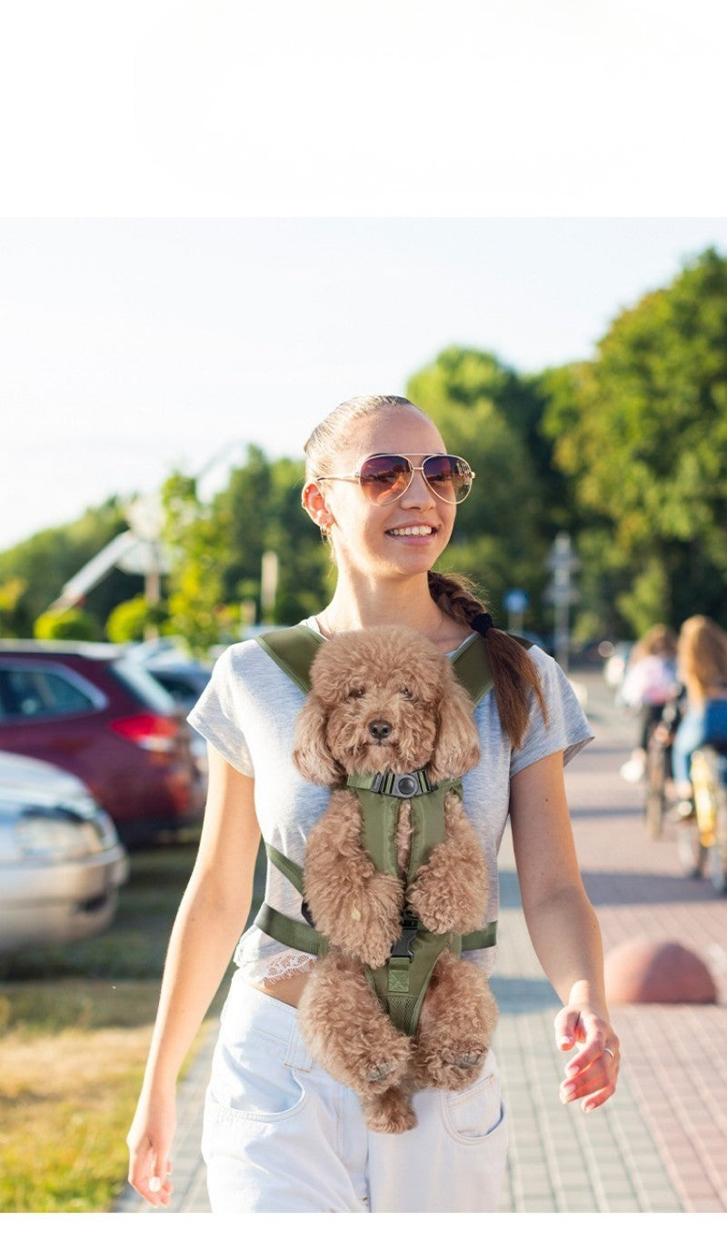 sac a dos chien ventral main libre