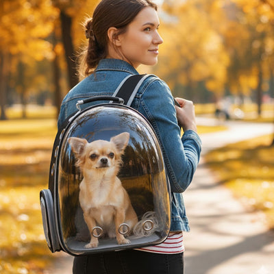 sac a dos pour chien pratique sécurissant bretelle double épaisseur