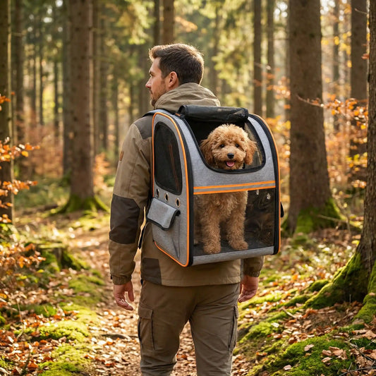 sac a dos pour chien randonnée en sécurité