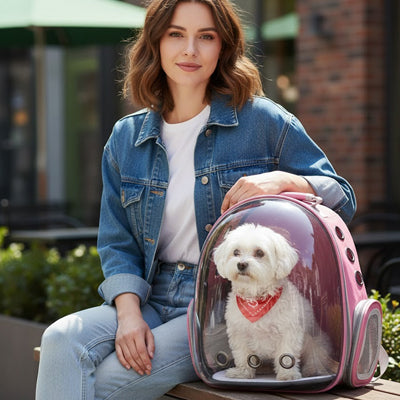 sac a dos pour chien système anti-évasion boucle intégrée