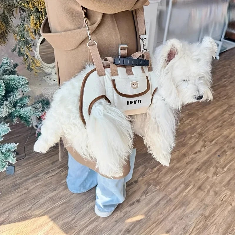 sac de transport chien rend mains libre