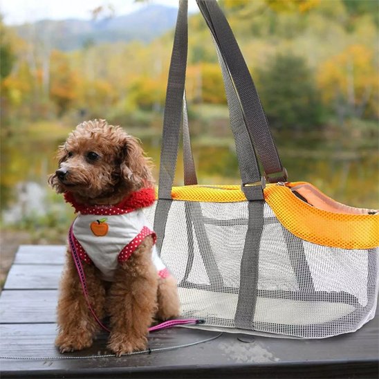 Sac de transport pour chien Matériaux légers et Mesh respirant