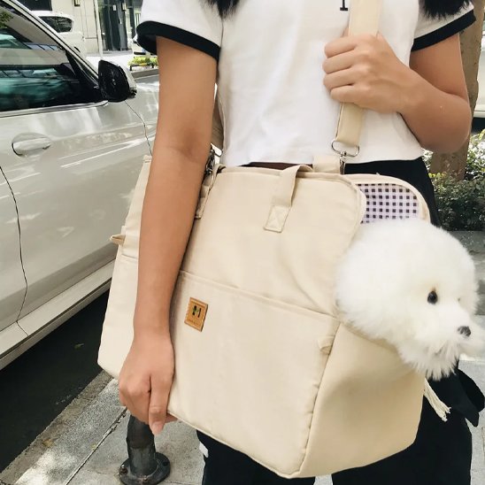 Sac transport chien  Attache de sécurité intégrée