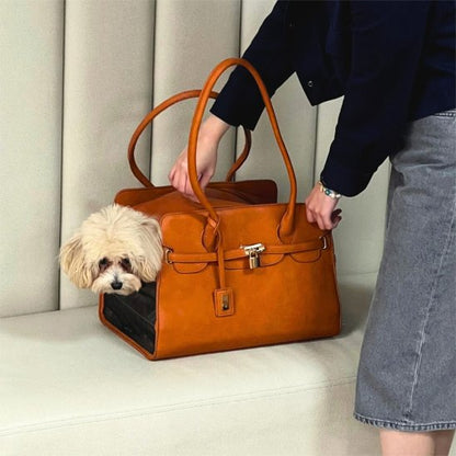 Sac transport chien Matière simili-cuir haut de gamme
