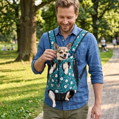 Sac transport Chien Ouvertures pour les pattes