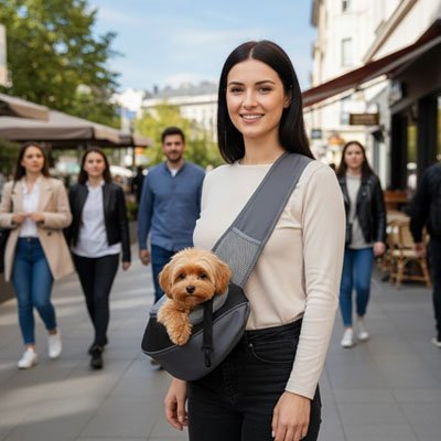 Sac transport pour Chien Format compact adapté aux petites races