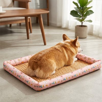 Tapis rafraichissant Chien Construction plate antidérapante