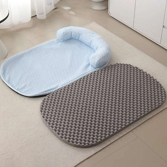 Tapis rafraichissant chien Forme ergonomique et Matelas réversible