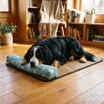 Tapis rafraichissant Chien Oreiller amovible assorti 