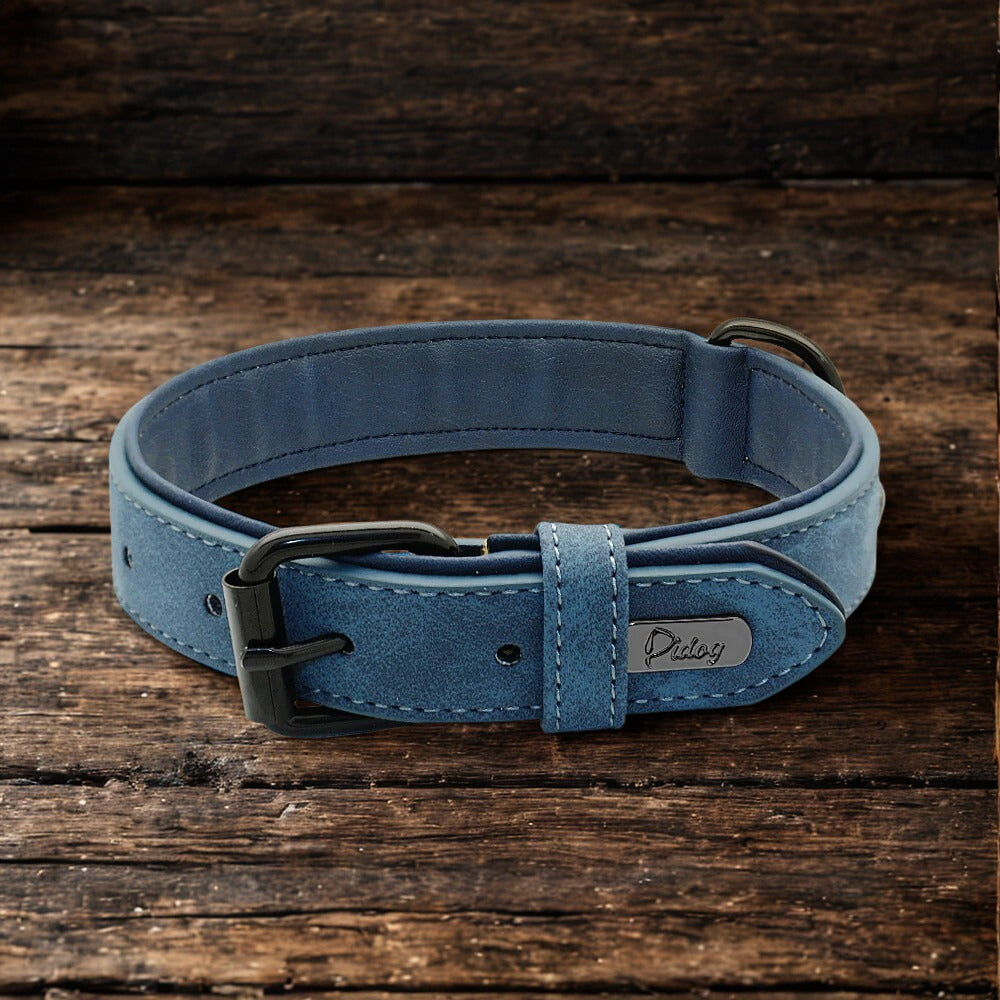 Collier cuir pour chien | La Patte Rebelle™
